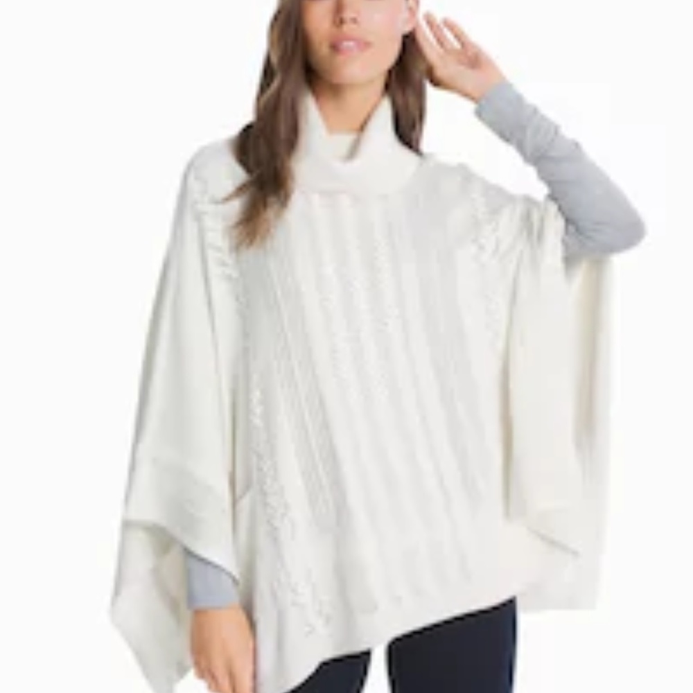 White House Black Market Poncho- Never worn
